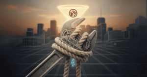 Contractor lead flow issues: wrench tied, leaking funnel. Keywords: contractor mistakes, lead generation, marketing, Google Business Profile, website.
